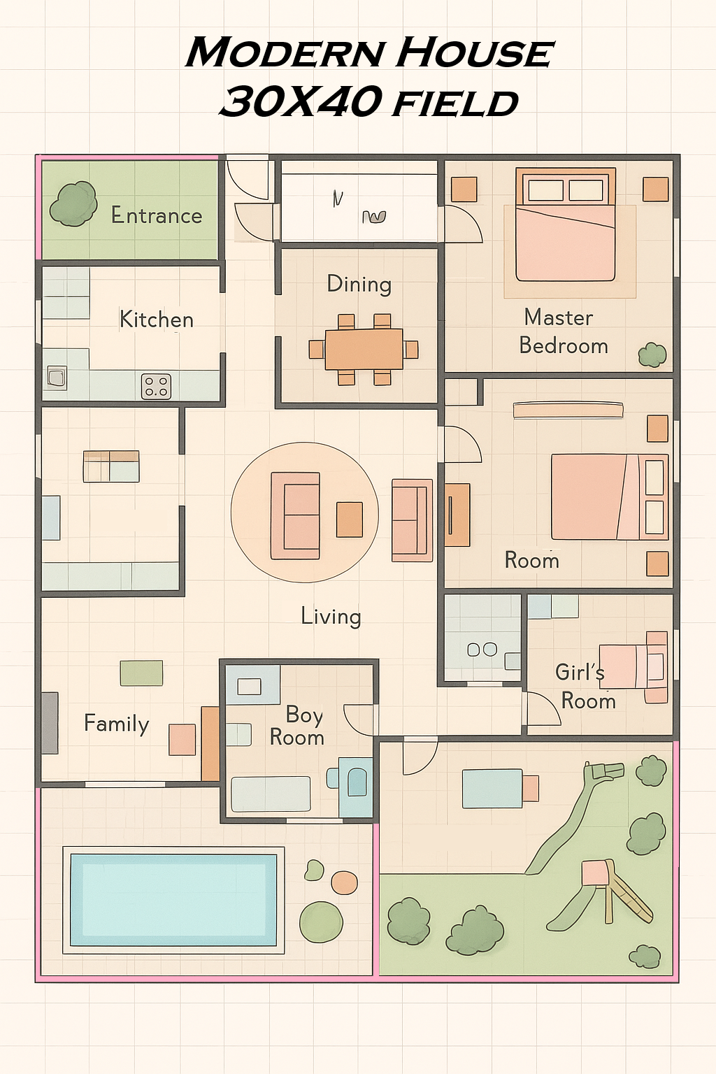 Blueprint sims 4 :  » Ultimate Family Dream Home »