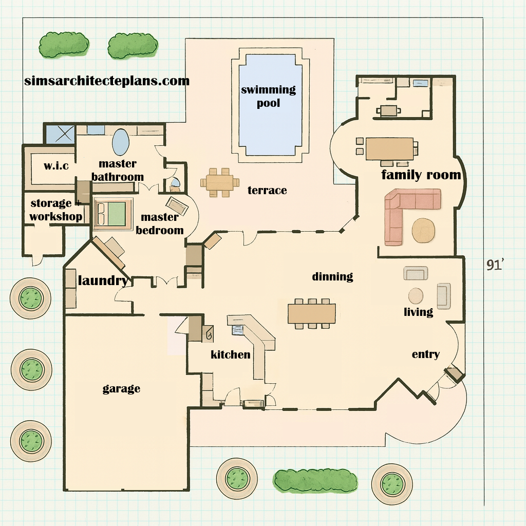 Luxury Single-Story Estate for an Elite Couple 